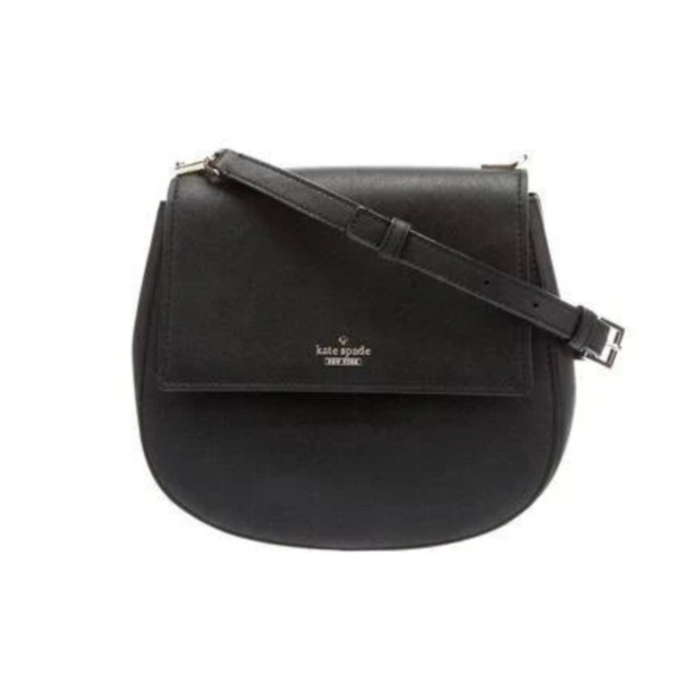 kate spade Black Crossbody Saddle Bag